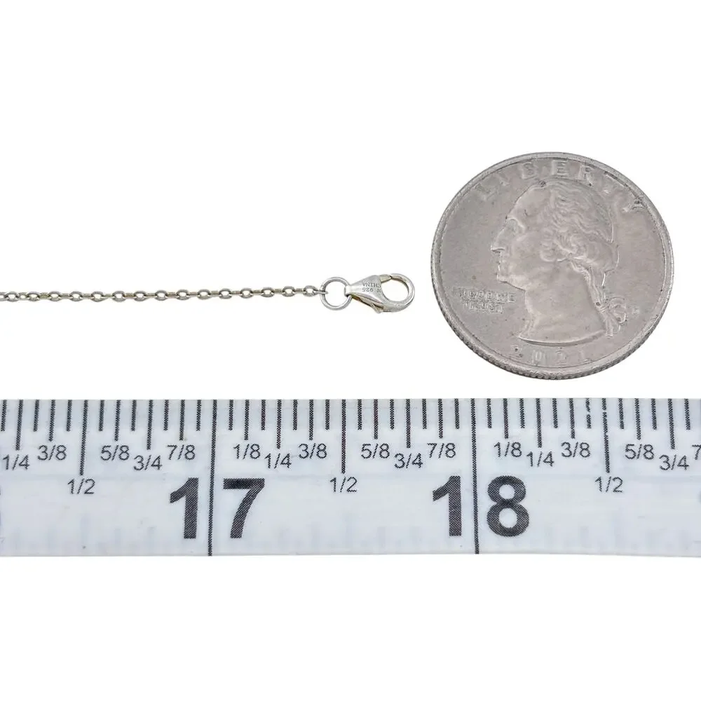 Vintage Sterling Silver 925 Miraculous Medal Necklace 15.5-17.5